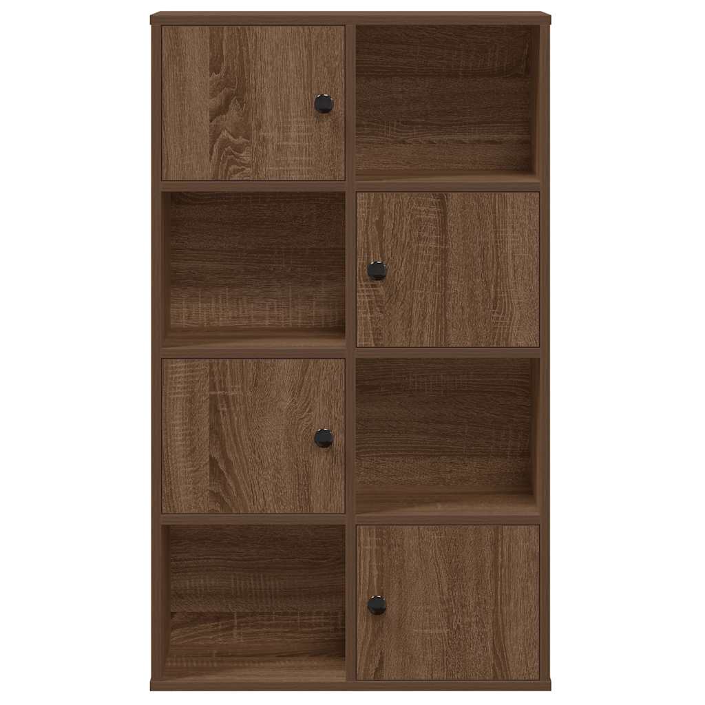 Bookcase Brown Oak 60x24x101.5 cm Engineered Wood